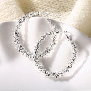 Earrings silver color